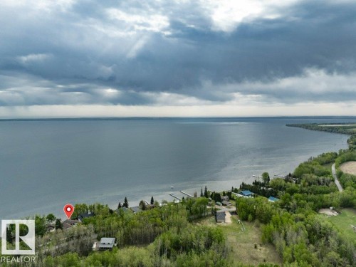 Aerial view - 275 Poplar Crescent, Rural Wetaskiwin County, AB - Outdoor With Body Of Water With View
