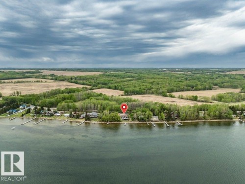 Aerial view - 275 Poplar Crescent, Rural Wetaskiwin County, AB - Outdoor With Body Of Water With View