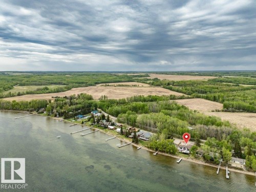 Aerial view - 275 Poplar Crescent, Rural Wetaskiwin County, AB - Outdoor With Body Of Water With View