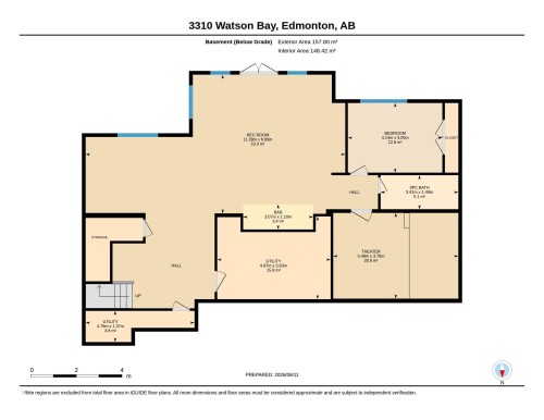 Floor plan - 3310 Watson Bay, Edmonton, AB 
