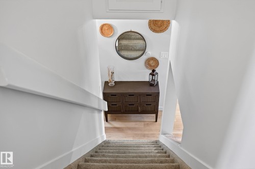 Staircase to upper level - 9 Millgrove Drive, Spruce Grove, AB 