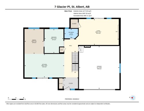Floor plan - 7 Glacier Place, St. Albert, AB 