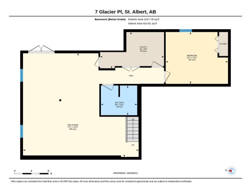 basement - 7 Glacier Place, St. Albert, AB 