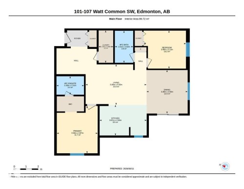 Floor plan - 101 107 Watt Common, Edmonton, AB 