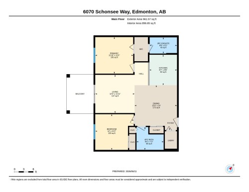 Floor plan - 117 6070 Schonsee Way, Edmonton, AB 
