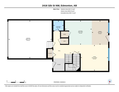 Floor plan - 2418 32B Street, Edmonton, AB 