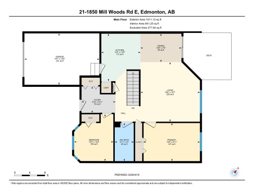 Floor plan - 21 1850 Mill Woods Road E, Edmonton, AB 