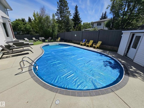 In Ground Heated Swimming Pool - 15 Paquette Place, St. Albert, AB 