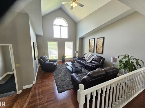 Formal Living Room w/ Vaulted Ceiling - 15 Paquette Place, St. Albert, AB 