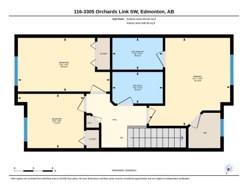 Floor plan - 116 3305 Orchards Link Sw, Edmonton, AB 
