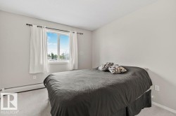 Carpeted room featuring a double-pane window, baseboard heating, and light-toned walls - 