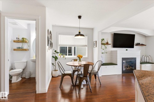 15122 33 Street, Edmonton, AB - Indoor Photo Showing Other Room With Fireplace