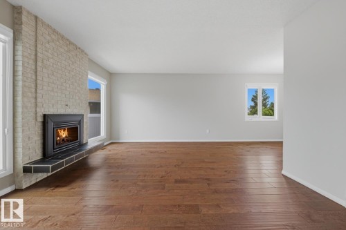 15220 124 St Nw, Edmonton, AB - Indoor With Fireplace