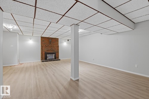 15220 124 St Nw, Edmonton, AB - Indoor Photo Showing Other Room With Fireplace