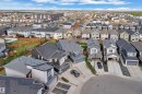 Aerial perspective showcasing a residential neighborhood with modern architecture - 17551 64 Street, Edmonton, AB 