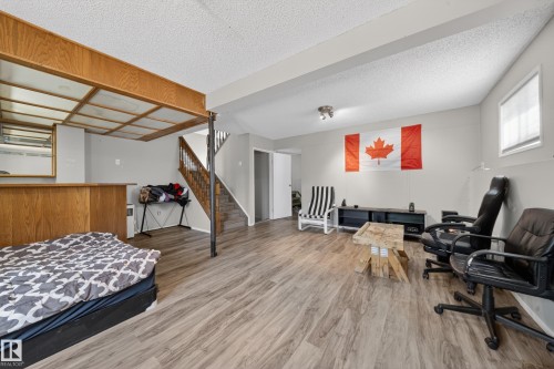 Spacious finished lower level with wood-finish flooring - 2832 35 Street, Edmonton, AB 