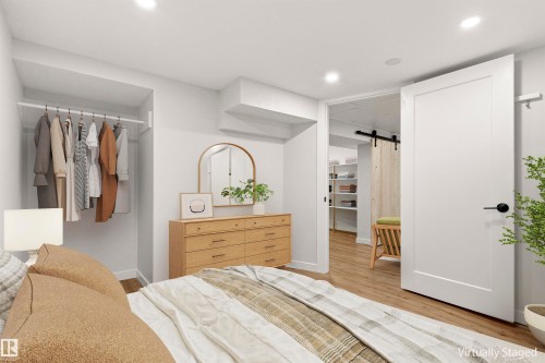 Image Virtually Staged as a Bedroom. Window not Egress. A Bedroom requires an EGRESS Window. - 10628 73 Avenue, Edmonton, AB 