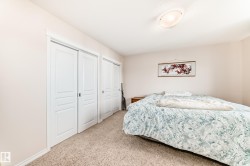 Plush carpet flooring complements pale neutral wall tones - 