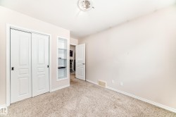 Neutral-toned wall paint and textured carpeting - 