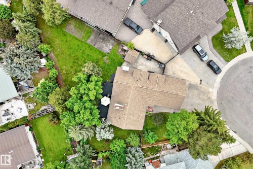 Expansive lot featuring mature trees, landscaped grounds, and a circular driveway - 8224 186 Street Nw, Edmonton, AB 