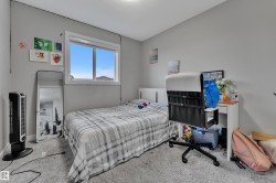 Well-lit room featuring a white-framed window, light gray walls, and textured carpeting - 