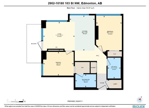 Floor plan - 2902 10180 103 Street, Edmonton, AB 