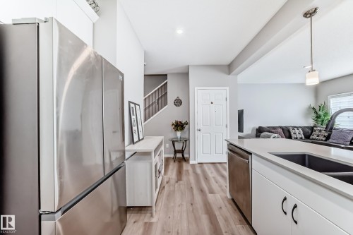 5357 Lark Landing, Edmonton, AB - Indoor Photo Showing Kitchen With Stainless Steel Kitchen
