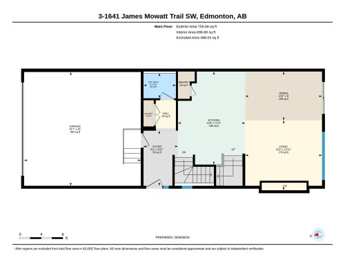 Main Level Floor Plan - 3 1641 James Mowatt Trail, Edmonton, AB 