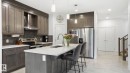 7215 Chivers Place, Edmonton, AB  - Indoor Photo Showing Kitchen With Stainless Steel Kitchen With Double Sink With Upgraded Kitchen 