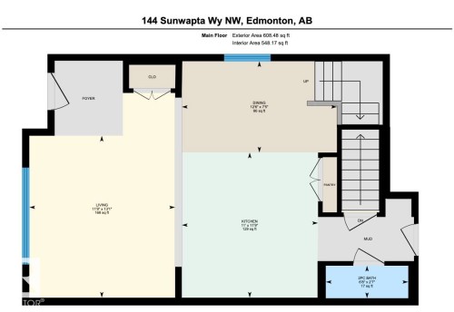 Floor plan - 144 Sunwapta Way, Edmonton, AB 