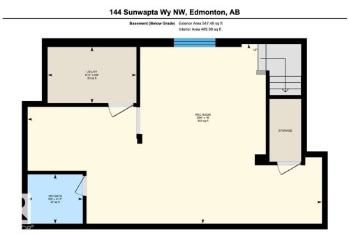 Floor plan - 144 Sunwapta Way, Edmonton, AB 