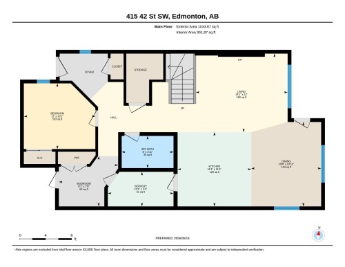 Floor plan - 415 42 Street, Edmonton, AB 