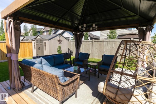 Patio terrace - 312 West Haven Drive, Leduc, AB 