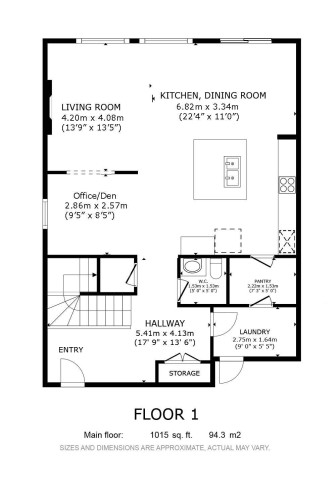 Floor plan - 312 West Haven Drive, Leduc, AB 