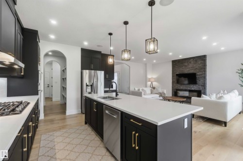 Welcome to 1527 Esaiw Place NW - 1527 Esaiw Place Nw, Edmonton, AB - Indoor Photo Showing Kitchen With Double Sink With Upgraded Kitchen