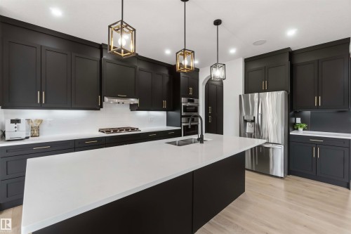 Welcome to 1527 Esaiw Place NW - 1527 Esaiw Place Nw, Edmonton, AB - Indoor Photo Showing Kitchen With Double Sink With Upgraded Kitchen