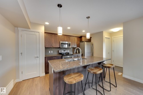 434 Chappelle Drive, Edmonton, AB - Indoor Photo Showing Kitchen With Double Sink With Upgraded Kitchen