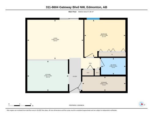 Floor plan - 311 8604 Gateway Boulevard, Edmonton, AB 