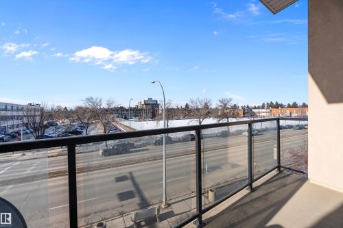 View of balcony - 302 10905 109 Street, Edmonton, AB 