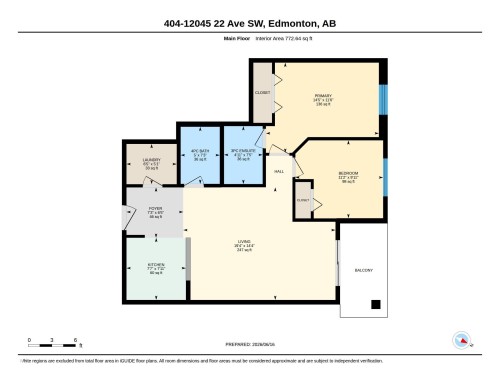 Floor plan - 404 12045 22 Avenue, Edmonton, AB 