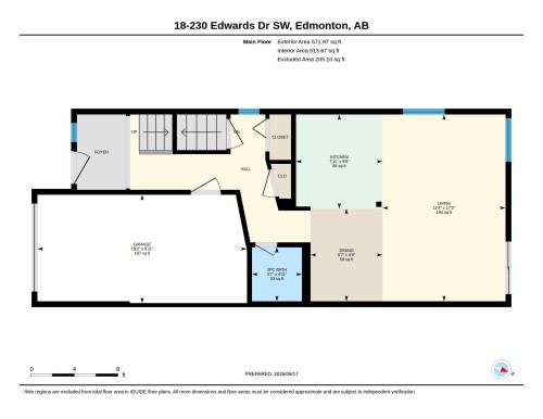 Floor plan - 18 230 Edwards Drive, Edmonton, AB 