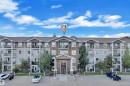 Multi-story residential building with stone and siding exterior accents - 3302 9351 Simpson Drive, Edmonton, AB 