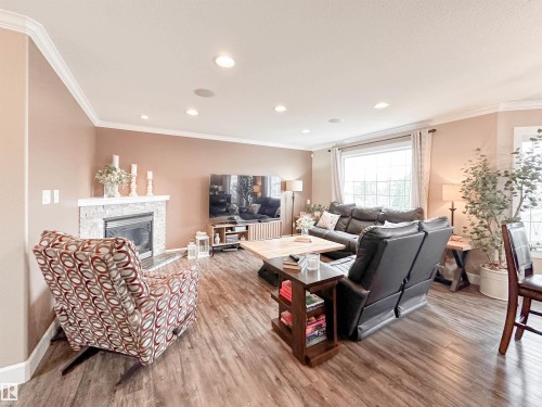 13715 149 Avenue, Edmonton, AB - Indoor Photo Showing Living Room With Fireplace