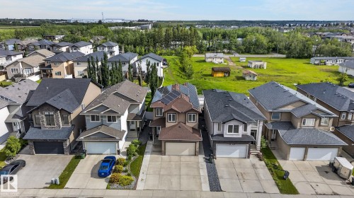 Modern suburban residence featuring a two-story design with a double garage - 14016 161 Avenue, Edmonton, AB 