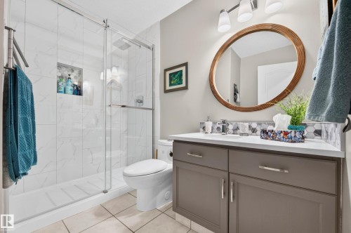 Full 3pc bathroom located upstairs with massive stand up shower. - 15827 67B Street Nw, Edmonton, AB 