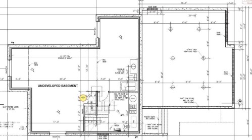 Undeveloped Basement Floor plan - 357 Meadowview Drive, Fort Saskatchewan, AB 