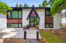 Modern exterior featuring white brick siding and black trim accents - 43 Burnham Place, St. Albert, AB 