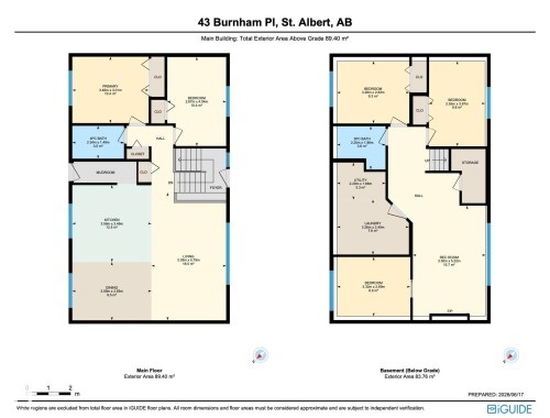 Floor plan - 43 Burnham Place, St. Albert, AB 