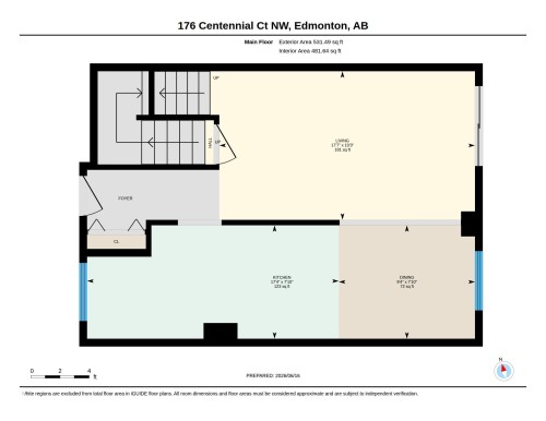Floor plan - 176 Centennial Court, Edmonton, AB 
