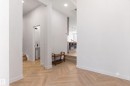 Herringbone wood-finish flooring throughout the entryway - 117 Paisley Gate Gate, Edmonton, AB 